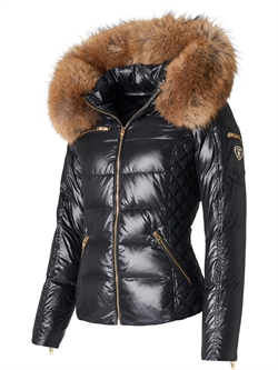 Rita - Black - Sort - Raccoon Fur - Lustrous Nylon